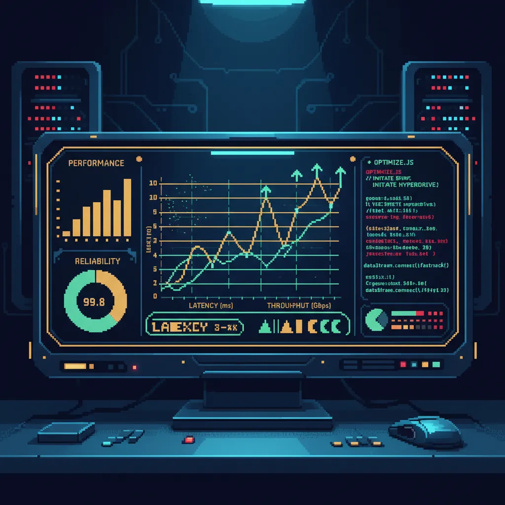 Website performance dashboard illustration